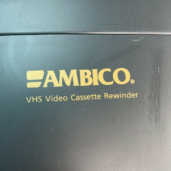 VHS Video Cassette Rewinder Emerson RW5201 Slim Line One Way Black u - Picture 2 of 5
